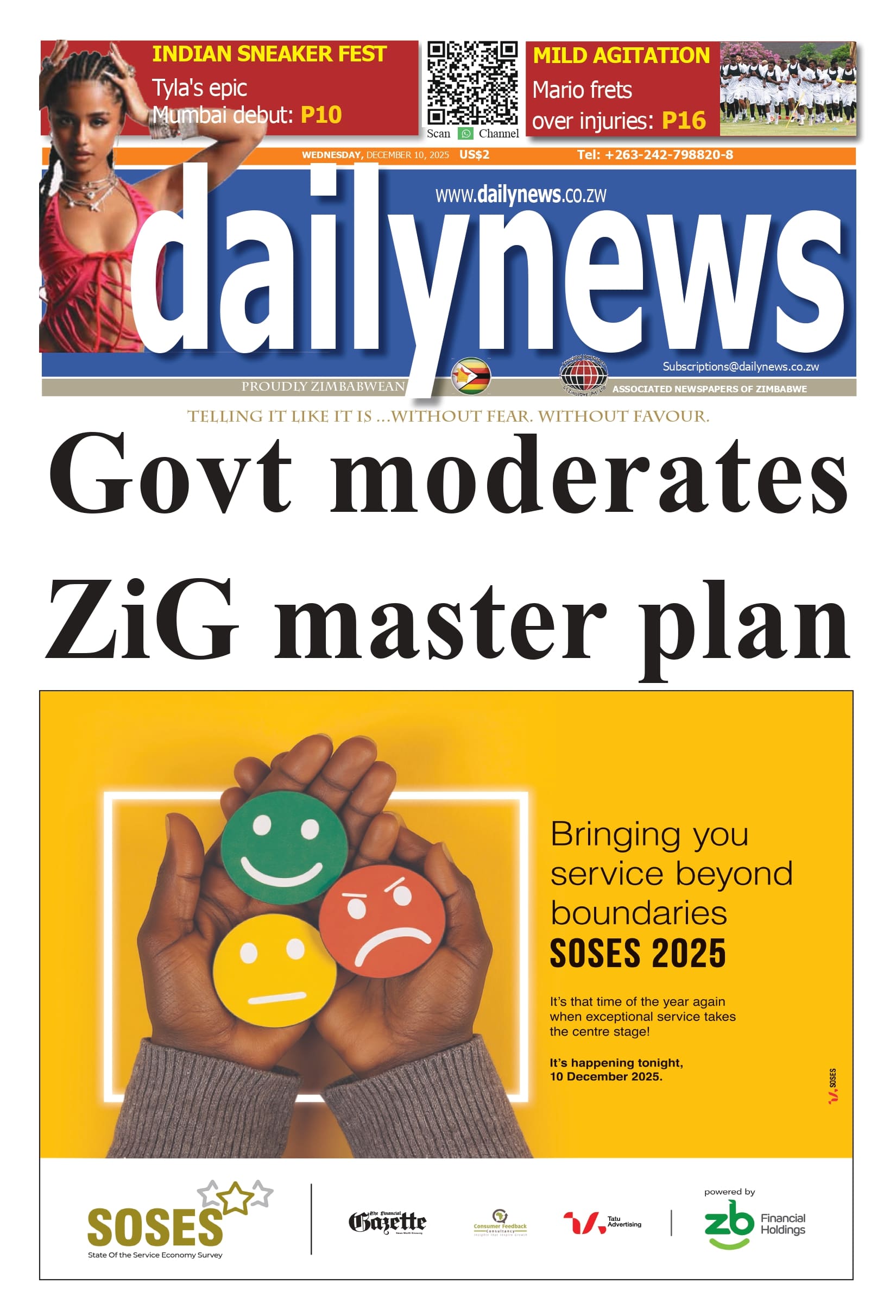 Wednesday 10 December 2025